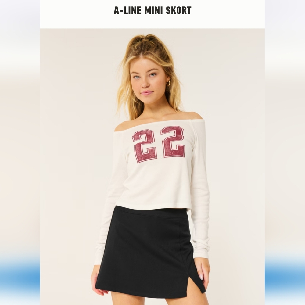 Hollister High Rise A Line Skort